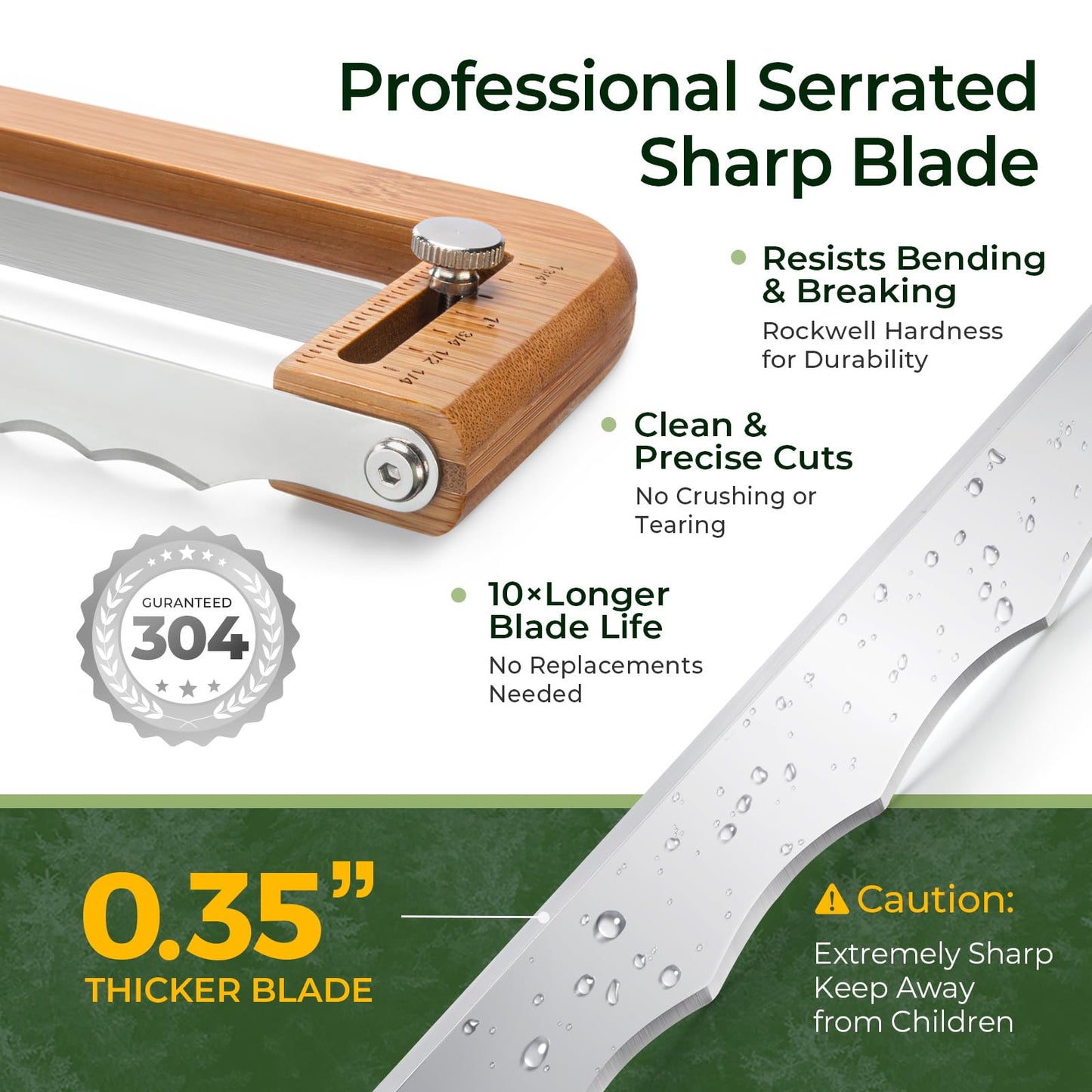 keechee Bread Pilot Adjustable Bread Knife – Upgraded Bread Slicer for Homemade & Sourdough Loaves, Serrated Stainless Blade with Precision Thickness Guide, Gift for Artisan Bakers