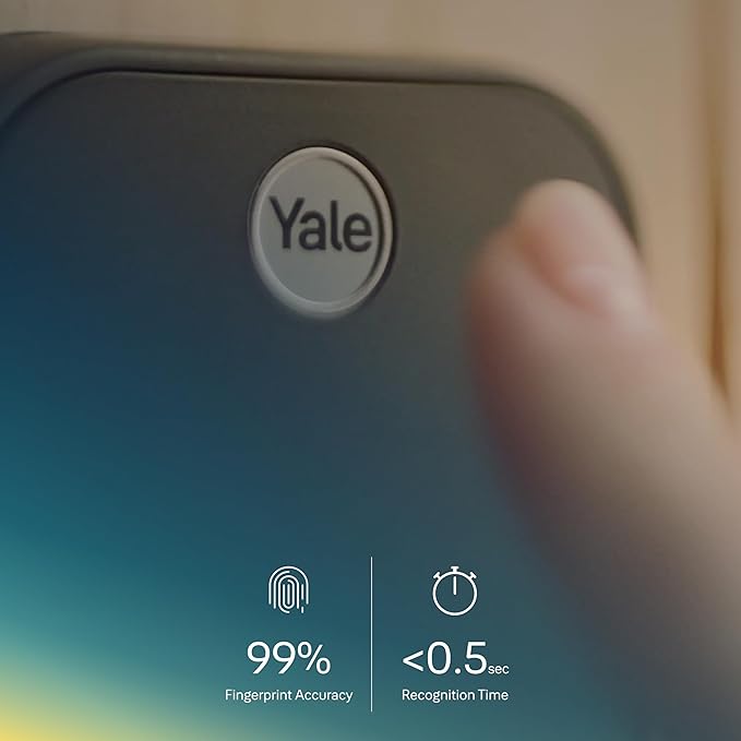 Yale Assure Lock 2 Touch Deadbolt, Satin Nickel Smart Keyless Entry Door Lock with Wi-Fi Connected Touch Keypad and Fingerprint Scanner, YRD450-F-WF1-619