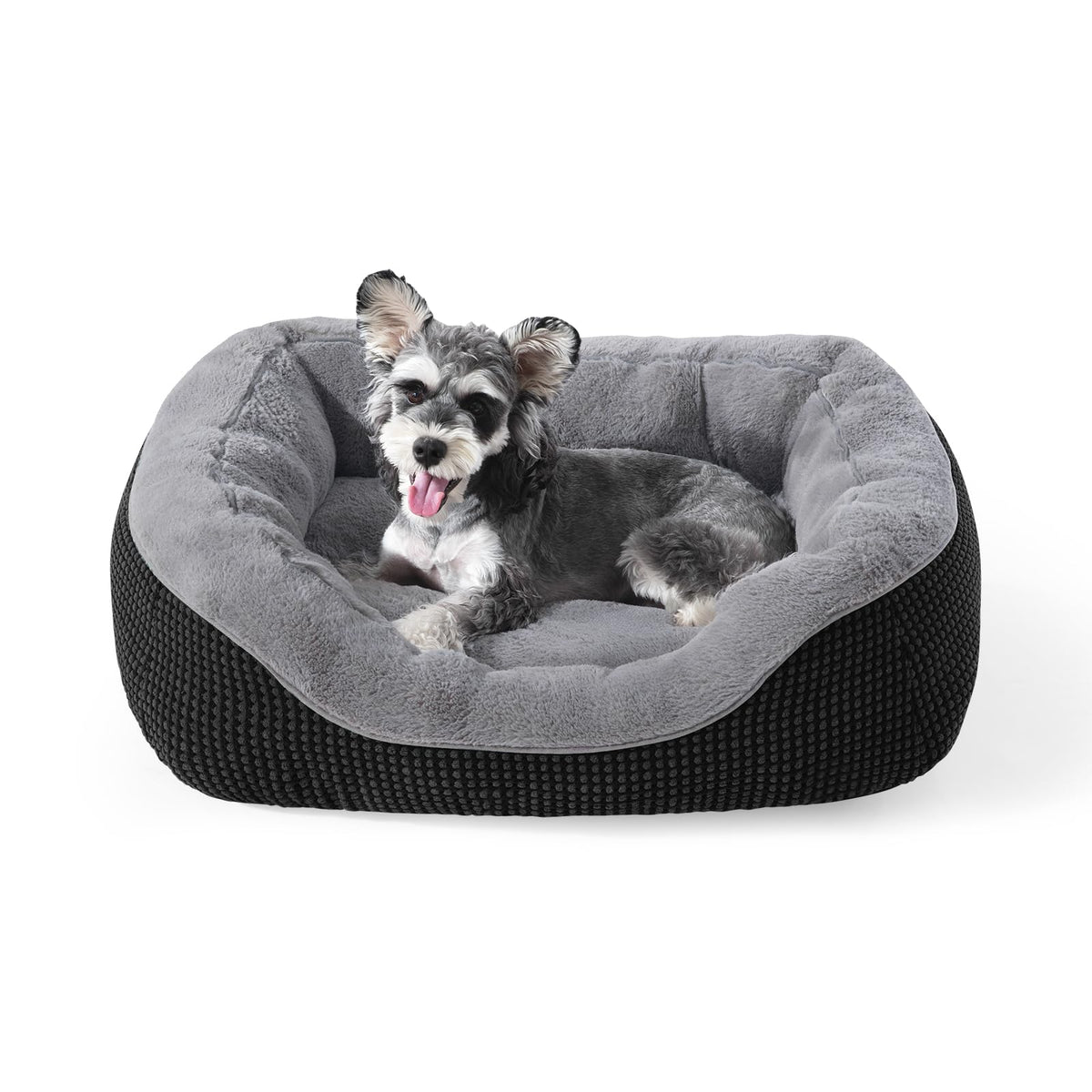 INVENHO Small Dog Bed for Small Dogs, Cat Beds for Indoor Cats Washable, Orthopedic Dog Bed, Warming Soft Calming Sleeping Puppy Bed Durable Pet Bed with Anti-Slip Bottom S(20"x19"x6")