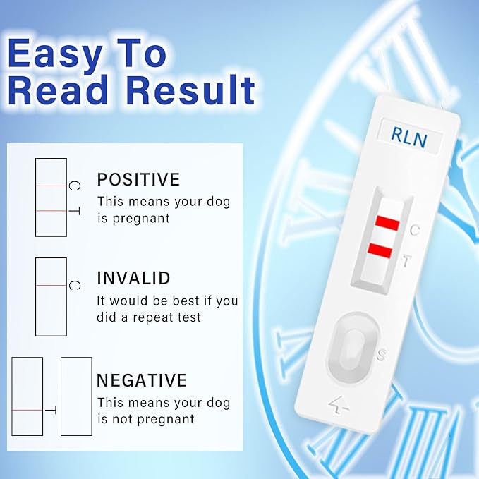 Dog Pregnancy Test Kit at Home, Accurate and Convenient Dog Pregnancy Test,15 Minute Results Pregnancy Test Strips for Dog & Cat