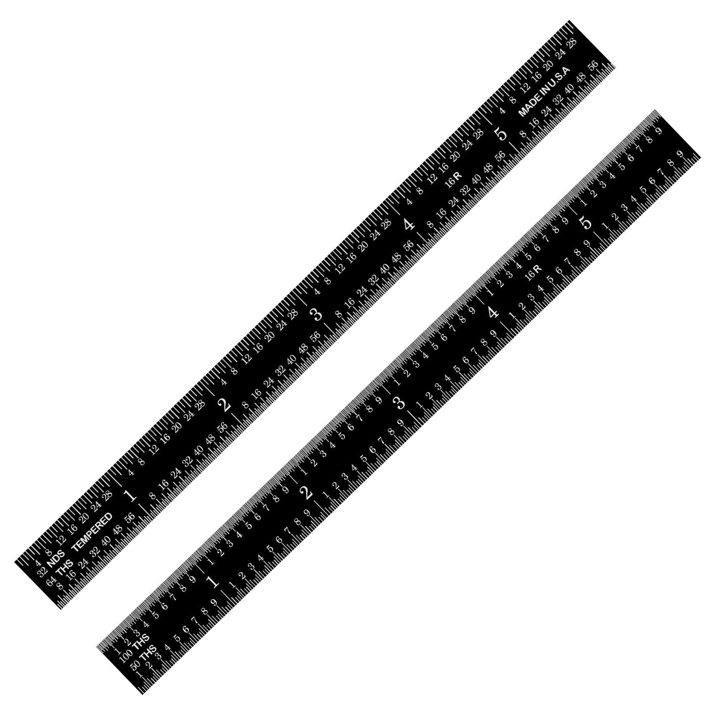 PEC Tools 6" Flexible Machinist Rule, Designed for High-Accuracy Industrial Environments, Made in USA