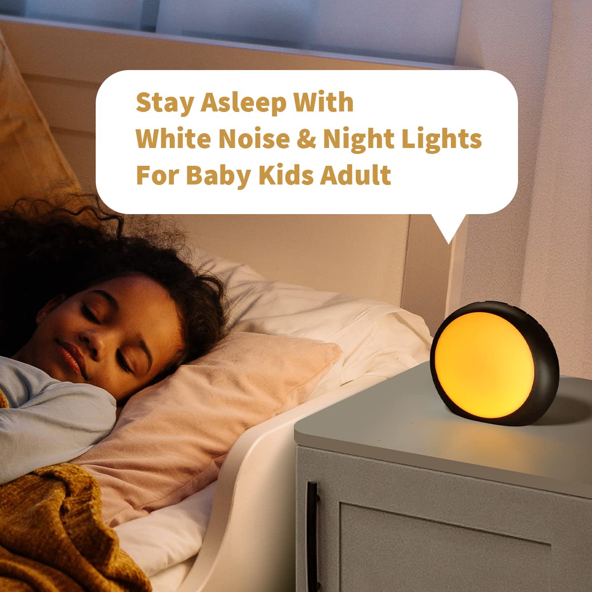 Loud Brown Noise Sounds White Noise Machine 30 Soothing Sounds 12 Color Night Lights Auto-Off Timer Sleep Machine with Memory Function for Baby Kids Adult for Office Privacy White Elephant Gifts