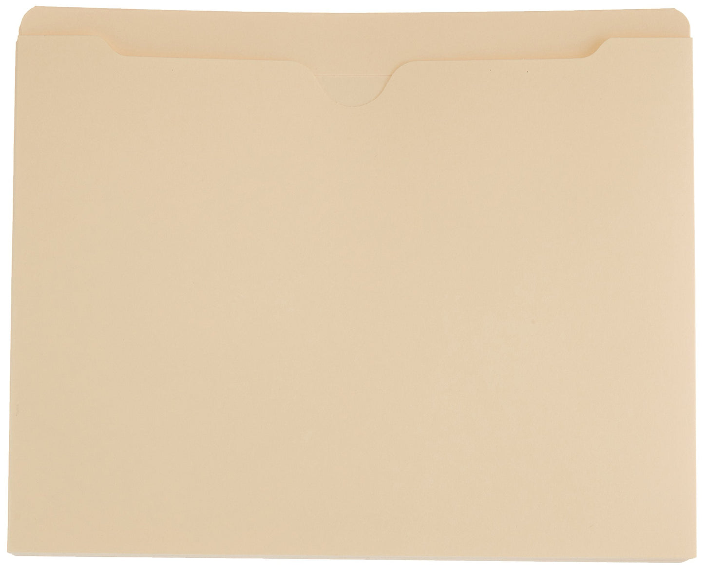 Amazon Basics File Jackets for Organizing Documents, Reinforced Straight-Cut Tab, Flat-No Expansion, Letter Size, Manila, 100-Pack
