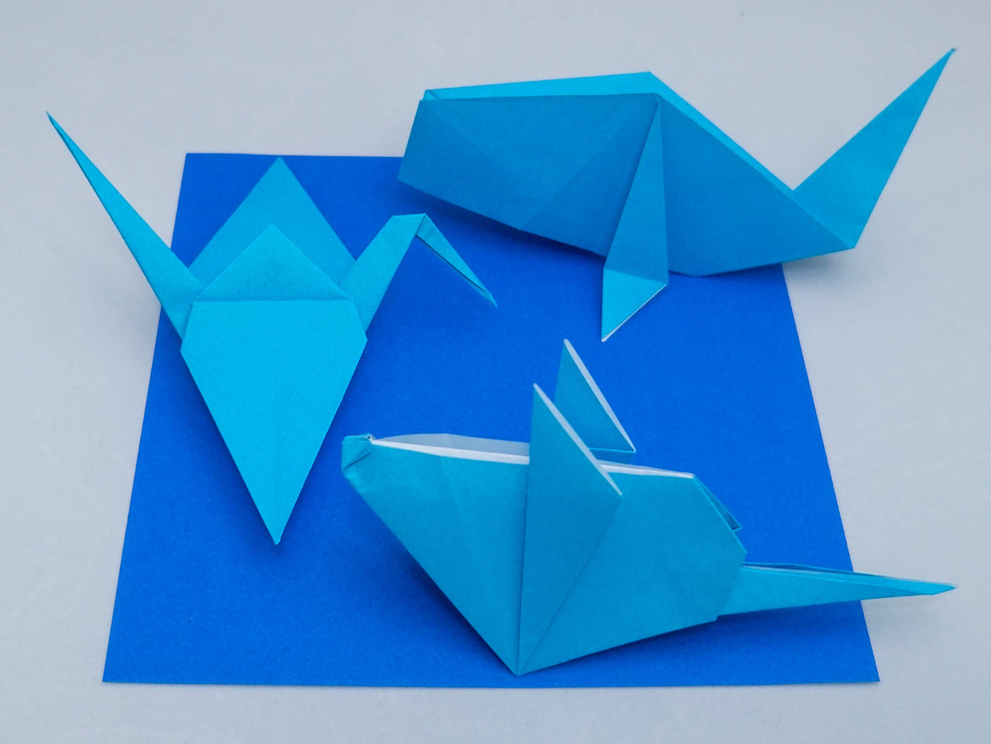[Taro's Origami Studio] Standard 6 Inch One Sided 20 Colors 300 Sheets Square Easy Fold Premium Japanese Paper for Beginner (Gold and Silver Included) Made in Japan
