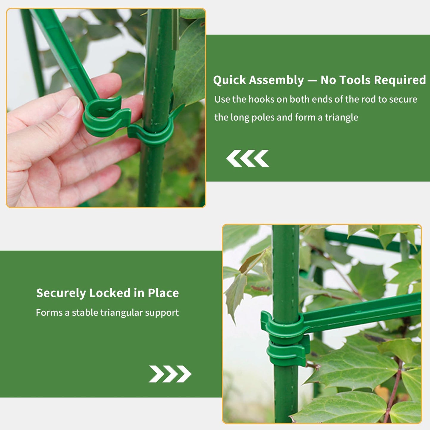 G-LEAF 6 Pack 5ft Tomato Cage for Garden Plant Support, Garden Stakes Tomato Cage, Tomato Cages Plant Stakes for Climbing Plants