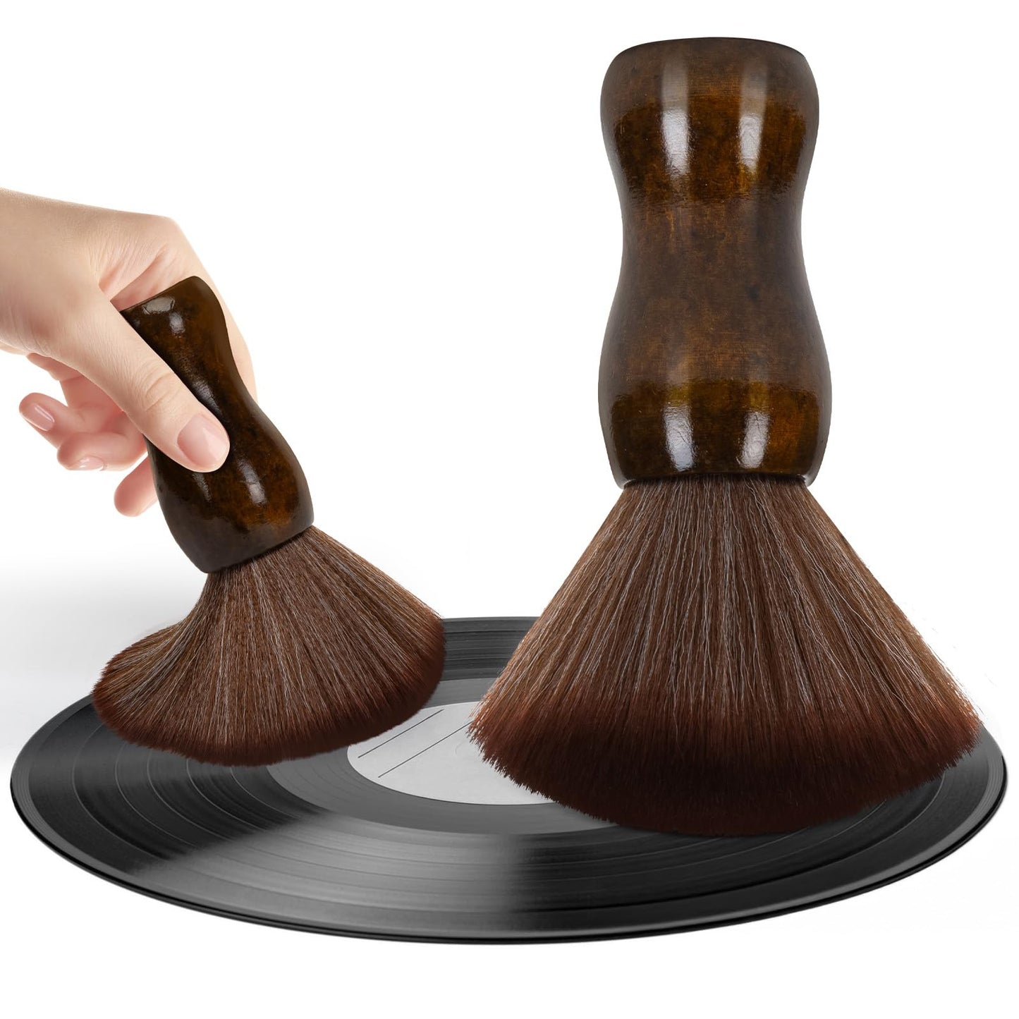 Vinyl Record Cleaning Brush - Ultra Soft Anti Static Brush for Vinyl Records - Essential Record Player Accessories for Flawless Vinyl Care