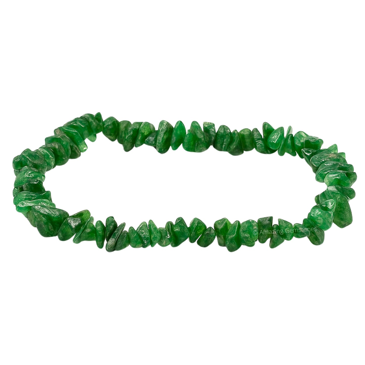 Amazing Gemstone Chips Bracelet (Green Aventurine)