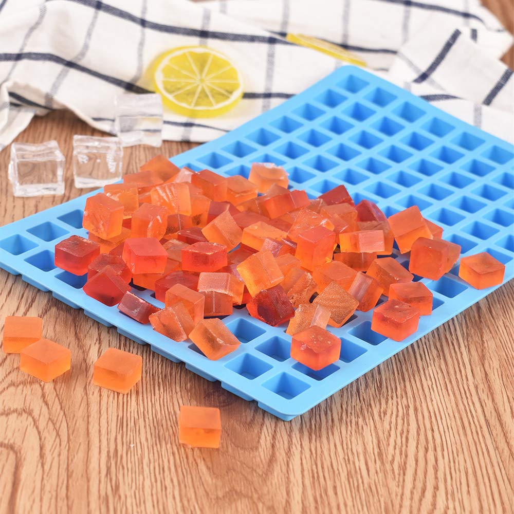 ionegg 126 Cavity Square Silicone Mold, for Making Chocolate Candy, Mini Ice Cube Tray, Truffles Pralines, 3 Packs
