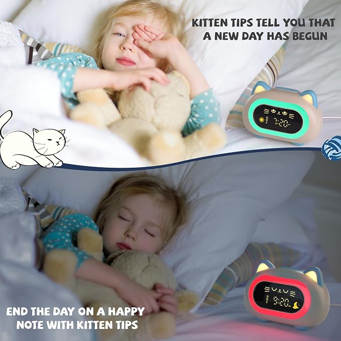 ANALOI Alarm Clock for Kids, Ok to Wake Up, Alarm Clocks for Girls