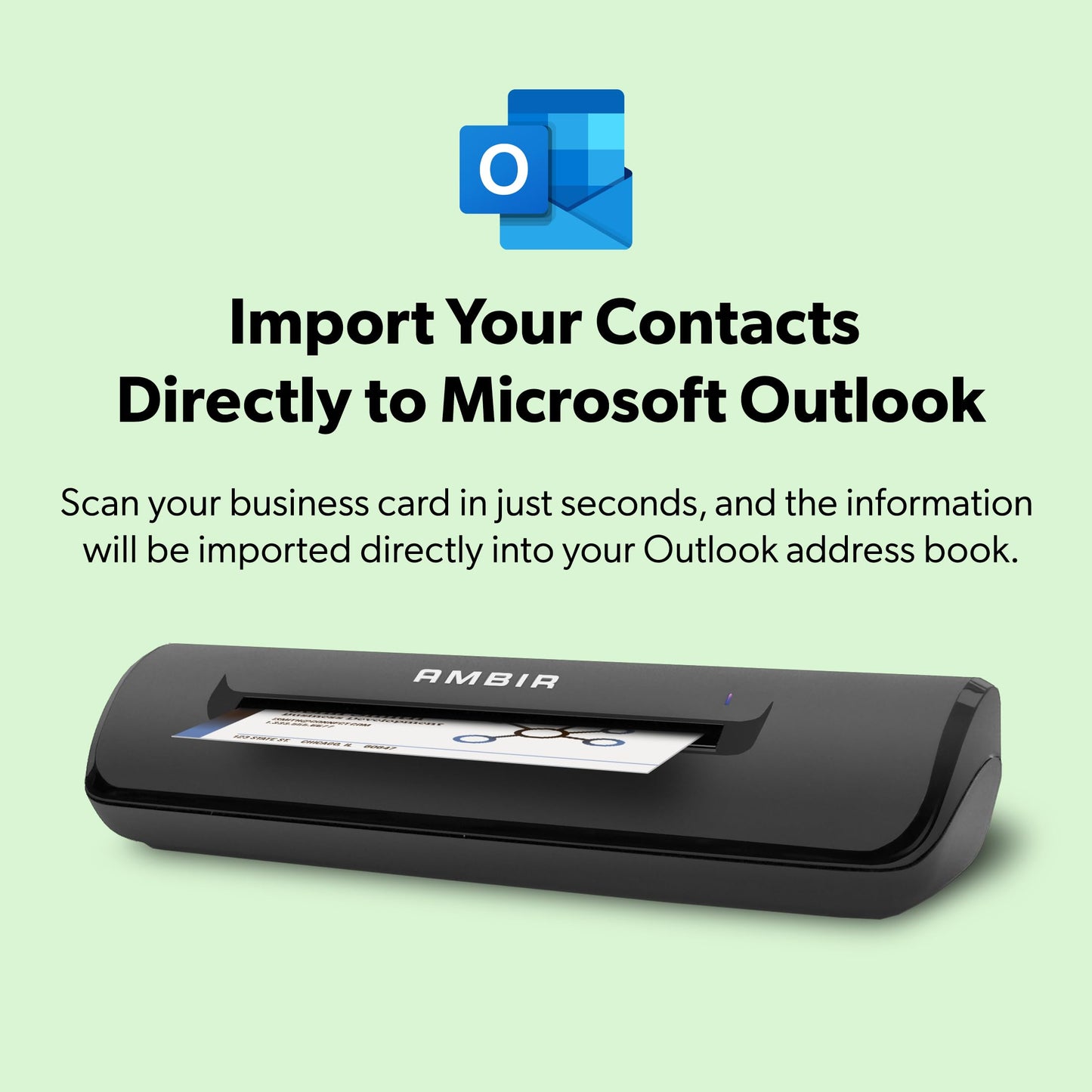 Ambir ImageScan Pro 667 Business Card Scanner with AmbirScan Business Card for Windows PC and MAC