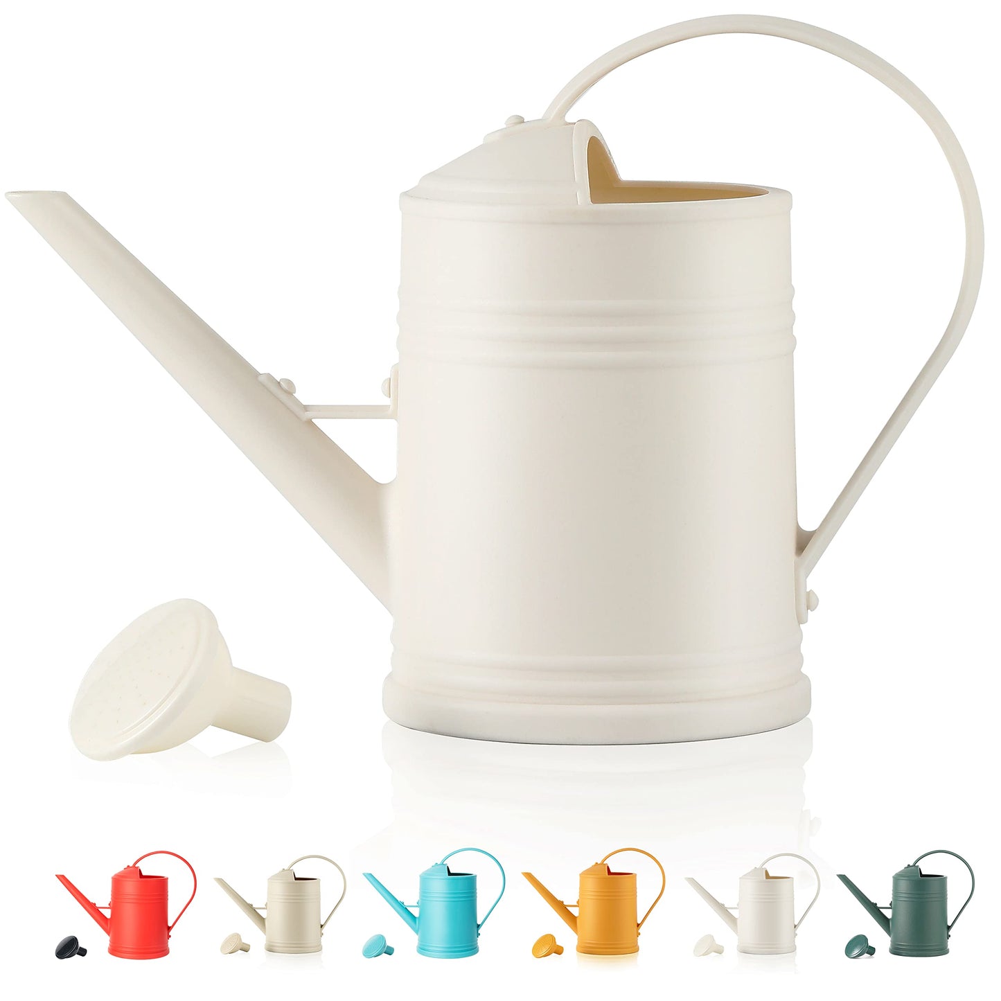 Plastic Indoor Watering Can with Sprinkler Head - 68 oz, 1/2 Gallon
