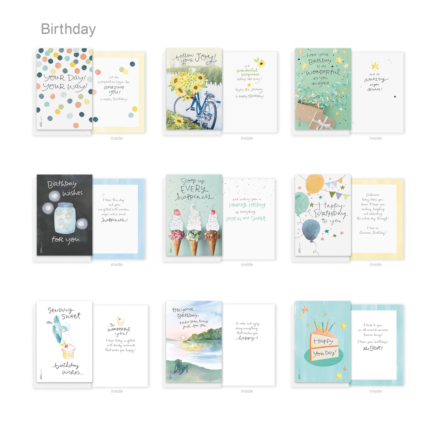 American Greetings 60-Count All Occasion Greeting Card Assortment with Storage Box, Dividers, Envelopes and Seals (Kathy Davis Designs)