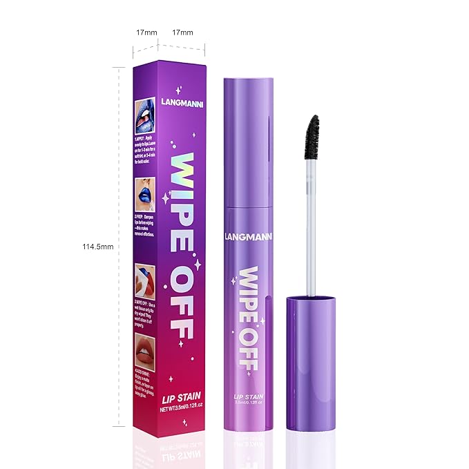 Jolilab Lip Stain Masque,Wipe Off Lip Tint,Waterproof,Transfer proof,Highly Pigmented,Ultra Long Lasting Lip Stain Peel off Makeup With Matte finish for All-day Wear.(#05 CARAMEL BROWN)