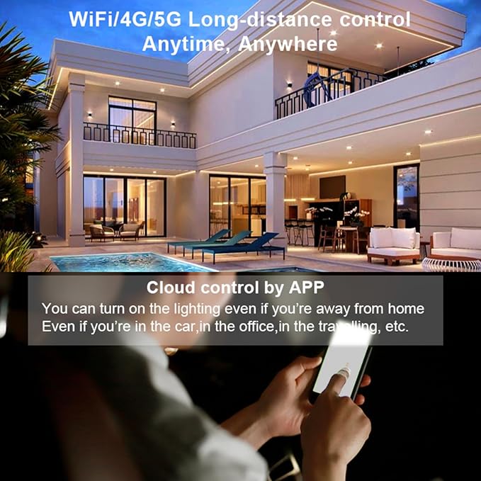 TUNICHX C01W Monochrome LED Strip Controller 2.4 GHz WiFi Group Controller Alexa Google Home Smartphone APP Control Compatible with WR02RF LM007 LM087 FUT006 B1 Mi-Boxer/Mi-Light Dim Remote