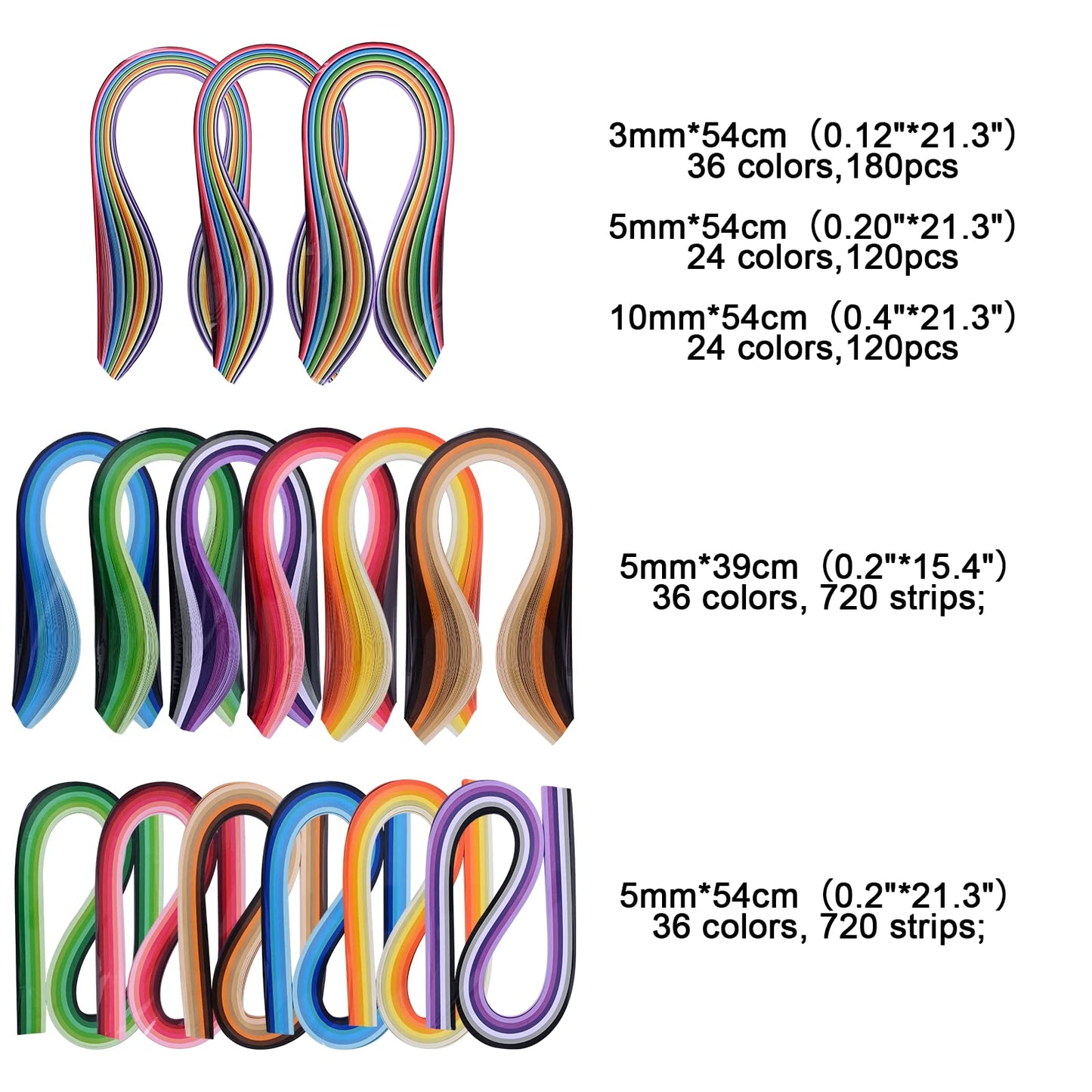 All-in-One Paper Quilling Kit– 1740pcs 3mm/5mm/10mm Quilling Paper Strips with Electric Quilling Pen/Crimper/Comb Board, Complete Set for Beginners to Advanced Users, DIY Crafts & Classroom Teaching