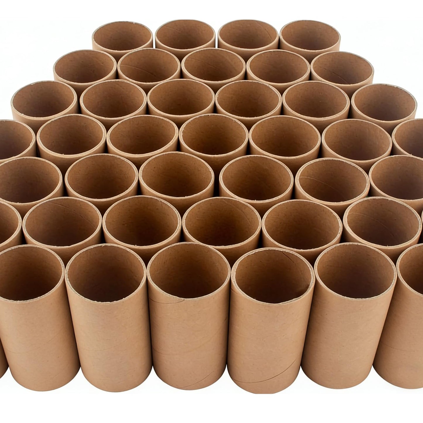 Czoynife 11.85" H 60Pack Brown Cardboard Tubes for Crafts, Bulk Paper Rolls for Kids DIY, Classroom Art Supplies, Holiday Decor