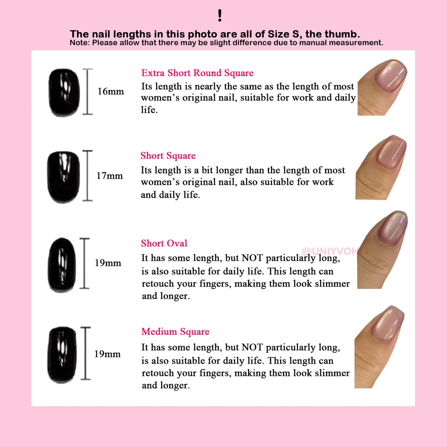 Cat Eye Press on Nails Handmade Short Oval/Square/Round False Nails with French Tip/Aurora/Magnetic Shimmer Designs (Aurora#Sunset River, Large)