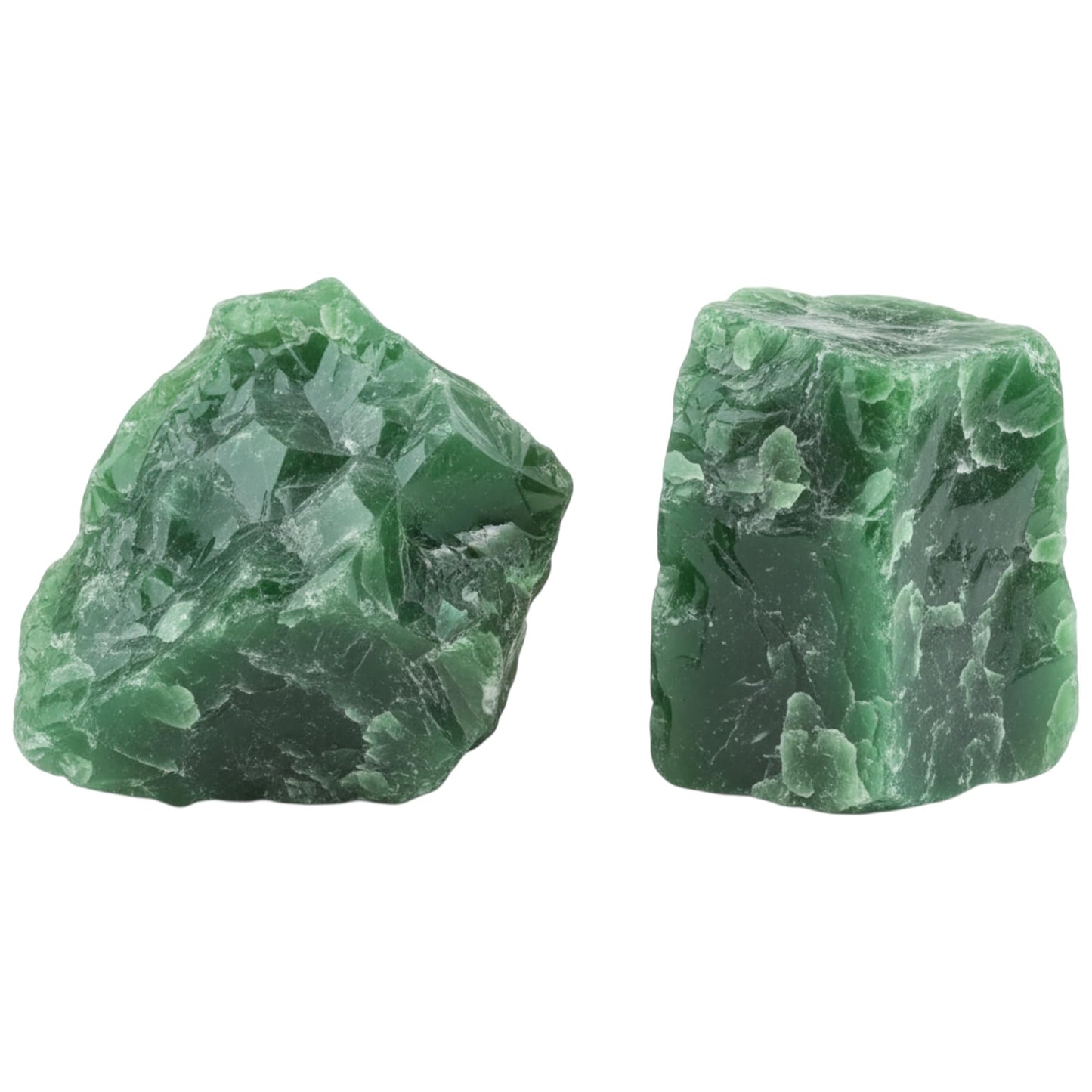 Healing Crystal Stones, 1.25-2.0" Large Reiki Healing Gemstones Natural Tumbled Polished Stones for Energy Witchcraft Therapy Meditation Pack 2 (Green Jade)
