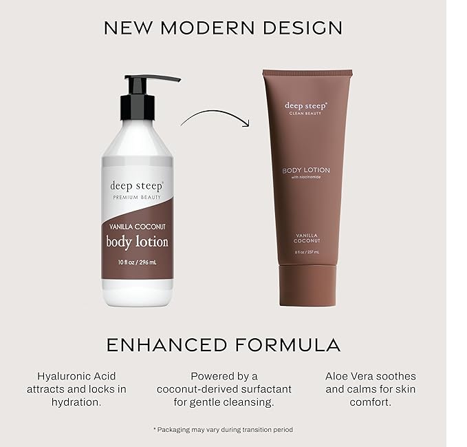 Deep Steep Classic Body Lotion (Vanilla Coconut)
