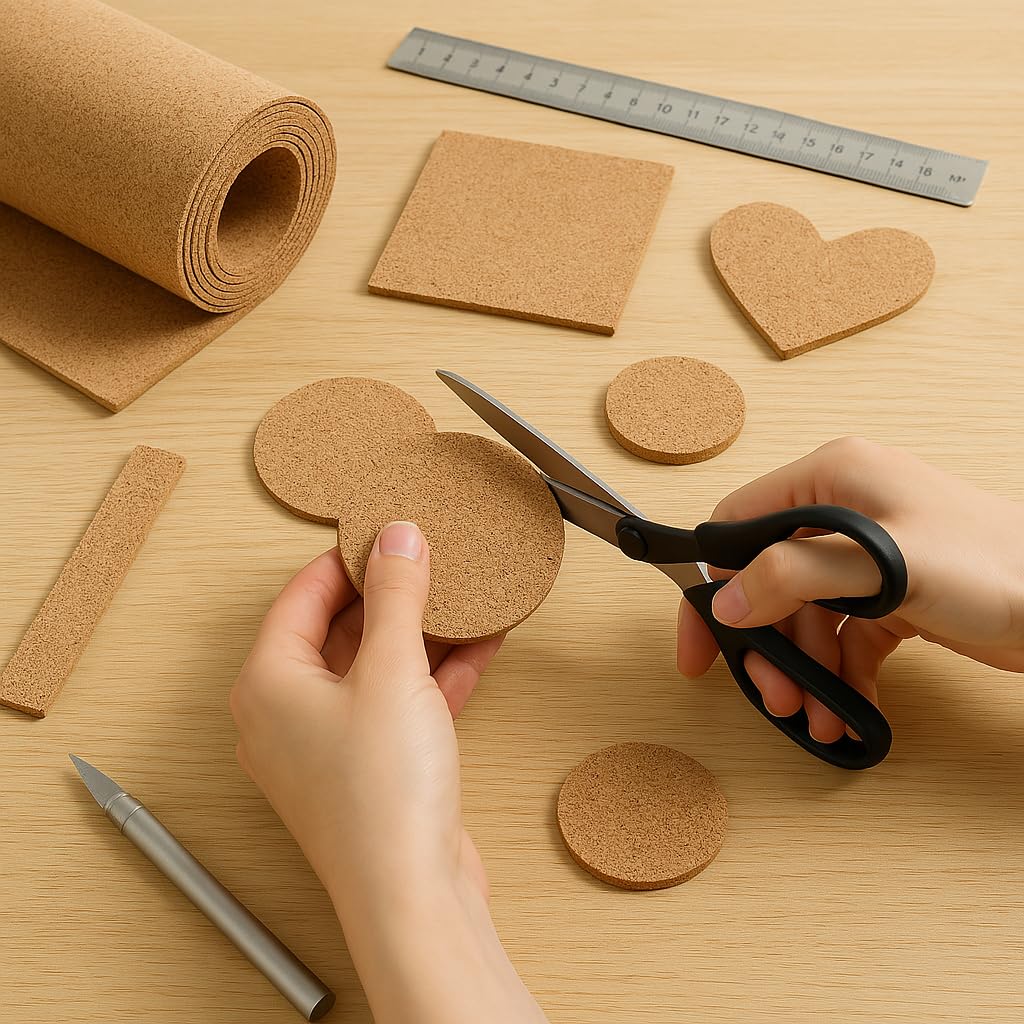 YCCYYCCY Cork Board Roll, 1/8" Thick Cork Boards for Walls, 98"x16" Cork Board Roll for Office, Home, School(NOT Self-Adhesive)
