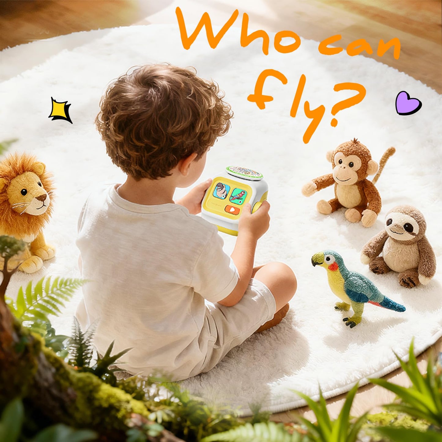 seedpace Interactive Story Machine for Kids: Screen-Free Player with 3 Story Books, 120 Stories, 600 Minutes, Bluetooth Speaker, Robot Pet, Educational Toy, Learning, Toddlers Gift
