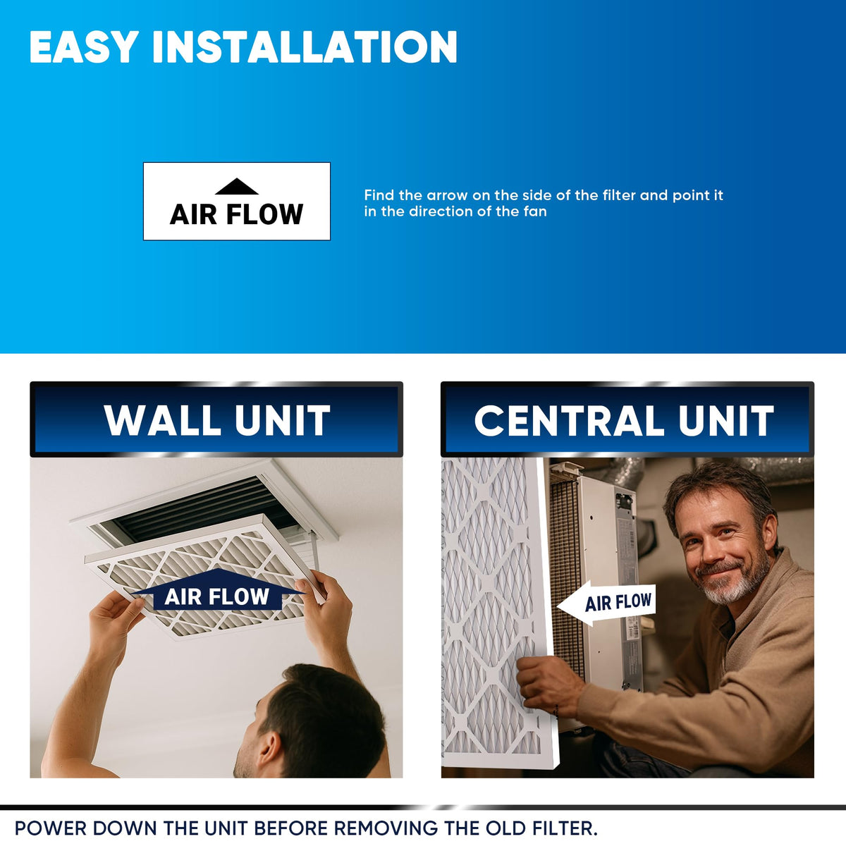 14x14x1 MERV 13 Air Filters