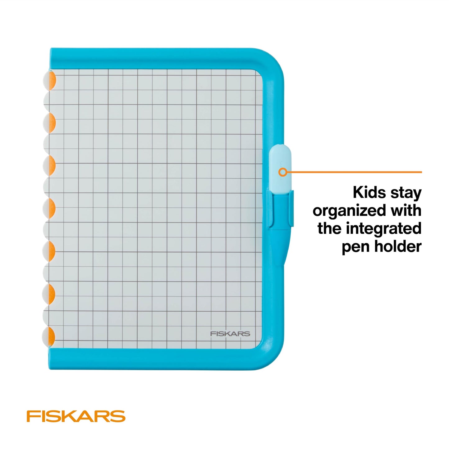 Fiskars Kids Cutting Pen with Foldable Non-Slip Mat – Safe Precision Tool for Crafting and School Projects