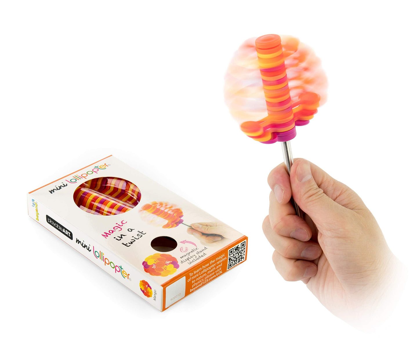 PLAYABLE ART mini Lollipopter (Mango, with Magnetic Base)