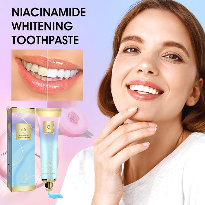 2PCS Niacinamide Whitening Toothpaste, Niacinamide Toothpaste, Whitening Teeth, Fresh Breath, Remove Tooth Stains