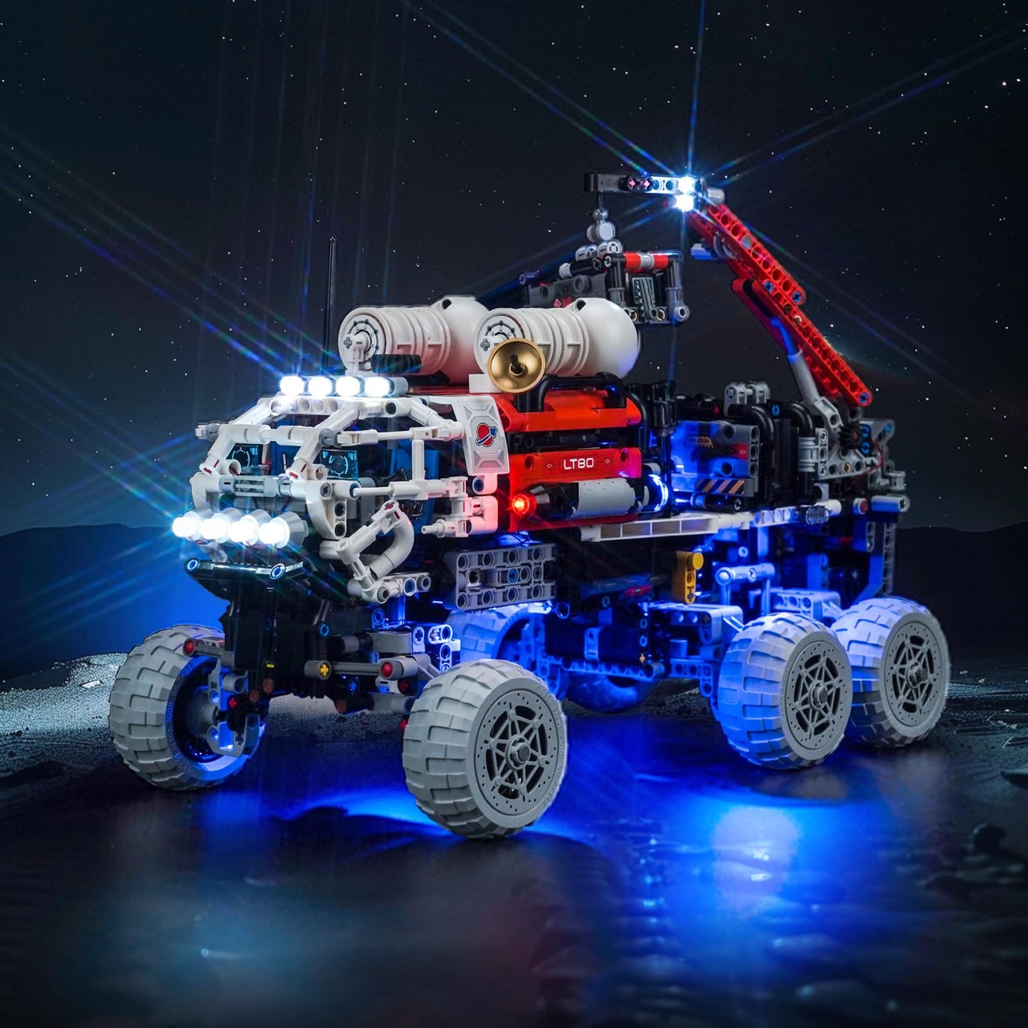 Hilighting Upgraded Led Light Kit for Lego Mars Crew Exploration Rover Building Set, Compatible with Lego 42180 (Model Not Included)