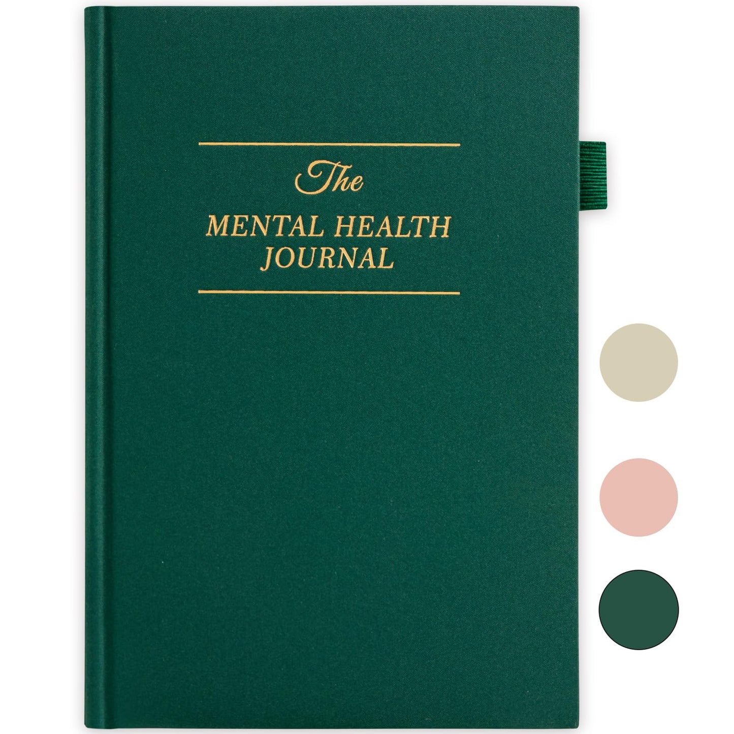 Mental Health Journal, Anxiety & Guided Journal for Women, 91 Days Self-Care Journal to Practice Positive Thinking, ADHD Planner with Mood Tracker (A5 Size)-Dark Green