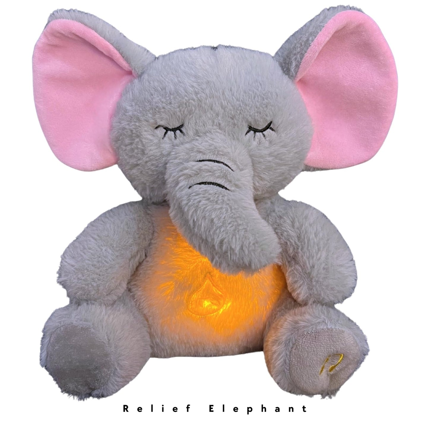 JULIDREAM Anxiety Relief Koala Elephant, Breathing Teddy Anxiety Bear with Calming Music, Lights, Sleeping Otter Plush, Soothing Elephant for Adults & Kids, Stress Relief Stuffed Animal