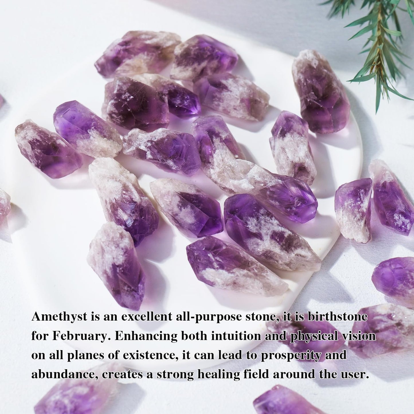 Apengshi 0.97 lb (440g) Natural Amethyst Crystal Points Irregular Rough Crystal Stone Raw Crystal Gemstones Bulk Chakra Stones Meditation Reiki Collect Handmade DIY