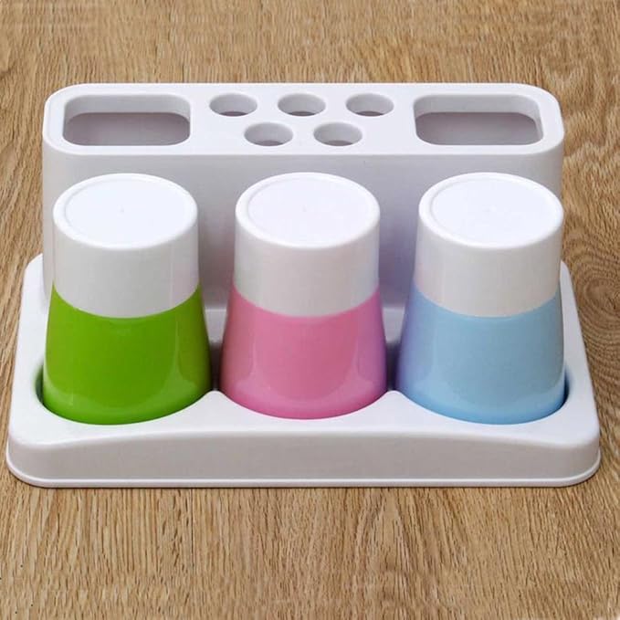 Toothbrush Toothpaste Holder Stand for Bathroom Storage Organizer