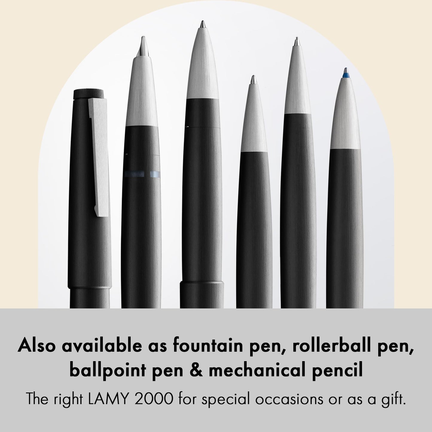 Lamy 2000 4 Color Ballpoint with Brushed Ss Clip (L401)