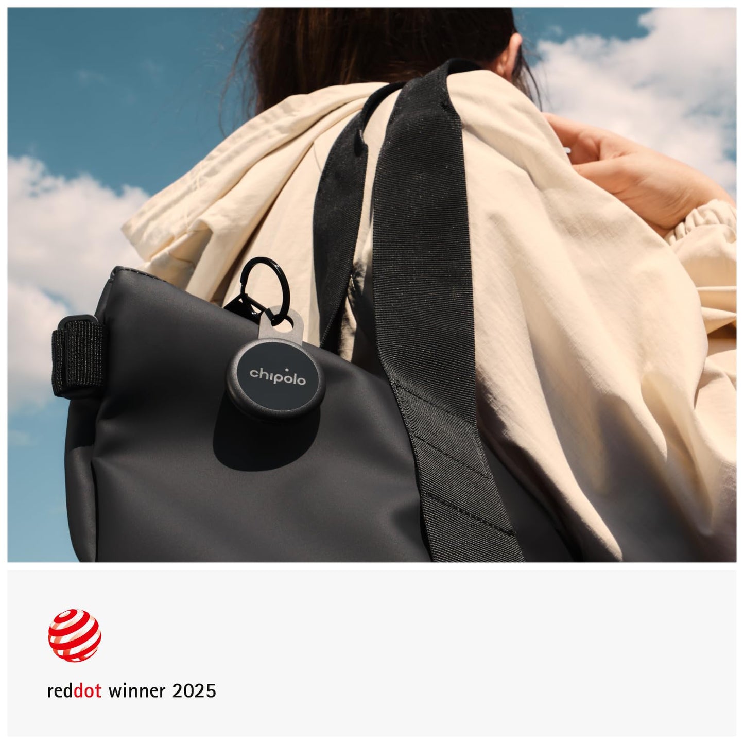 Chipolo LOOP - Rechargeable Bluetooth Tracker for Key and Pocket Location, Compatible with Apple or Google, Call Your Phone & Out of Range Alerts for Android