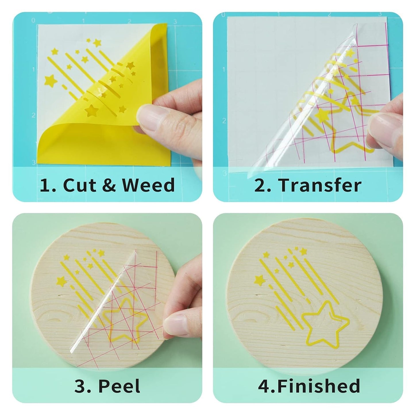 Huaxing Permanent Adhesive Vinyl Bundle - 90 Pack Vinyl Sheets (12”x12”, Glossy, Matte, Metallic) for Most Cutting Machines and Party Decoration, Sticker, Craft Cutter, Car Decal.