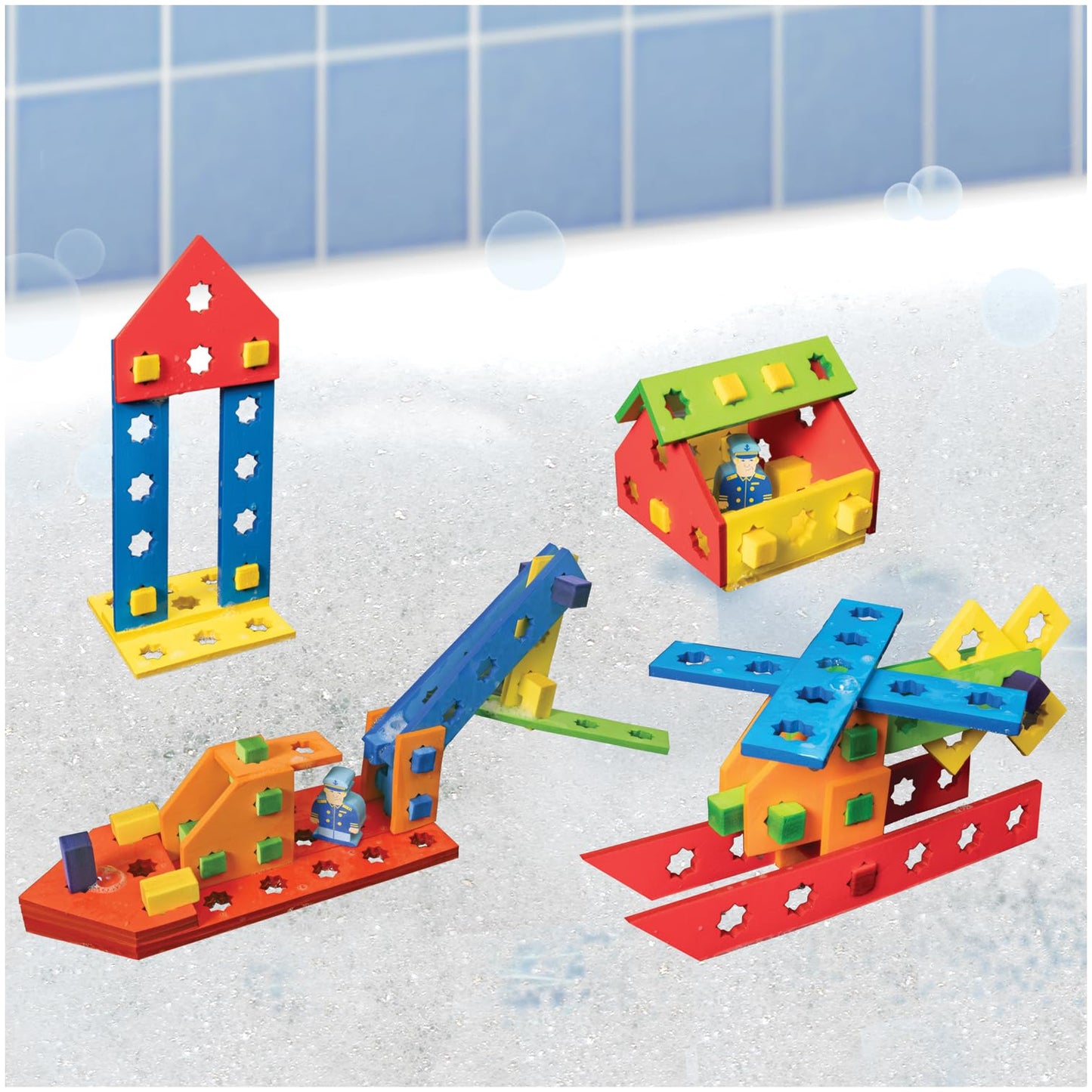 BathBlocks STEM Floating Construction Set Bath Construction Toys Bath Building Toys Bath Building Toys Bath Building Sets in Science Museums and Childrens Museums nationwide