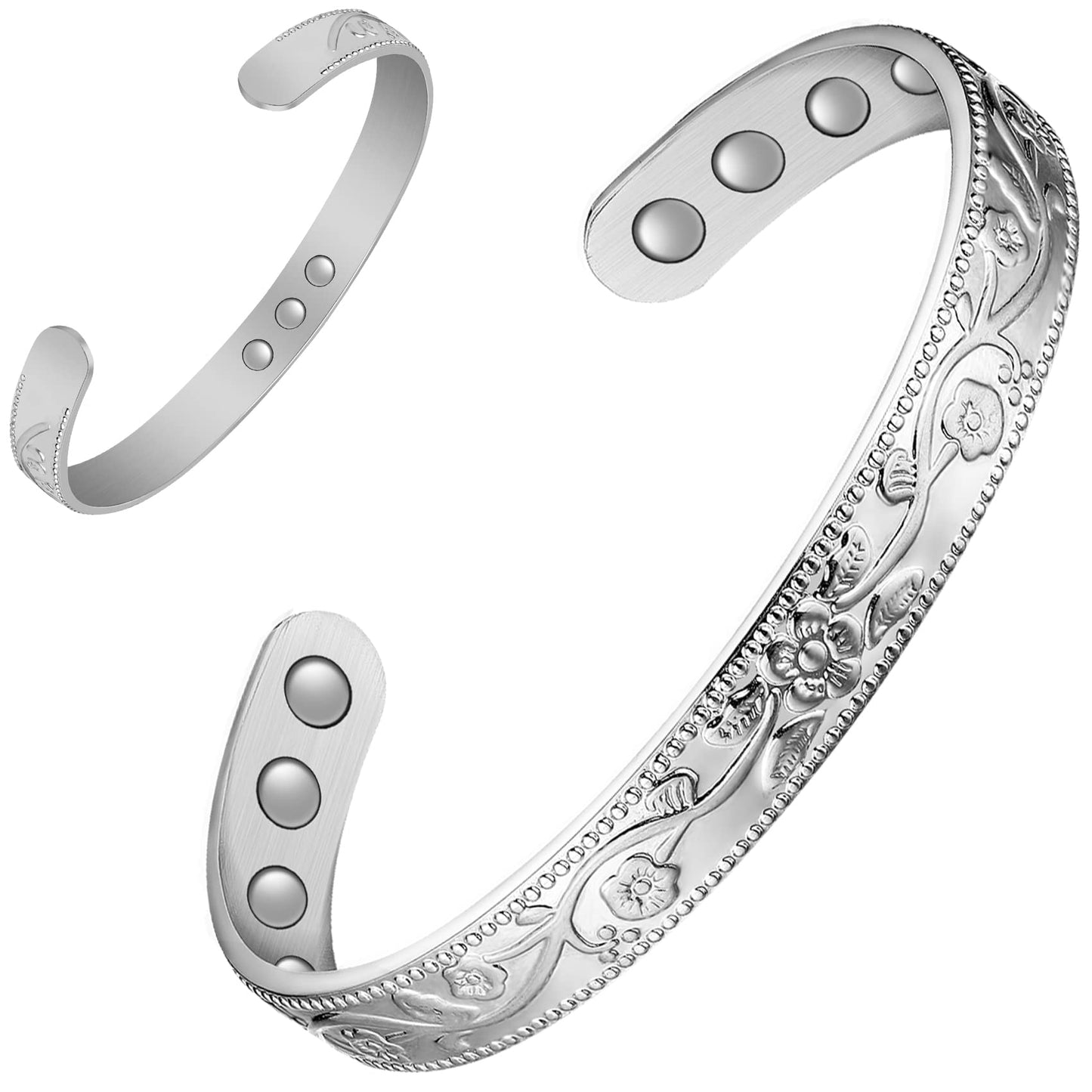 Feraco Copper Bracelet for Women with 3500 Gauss Neodymium Magnets