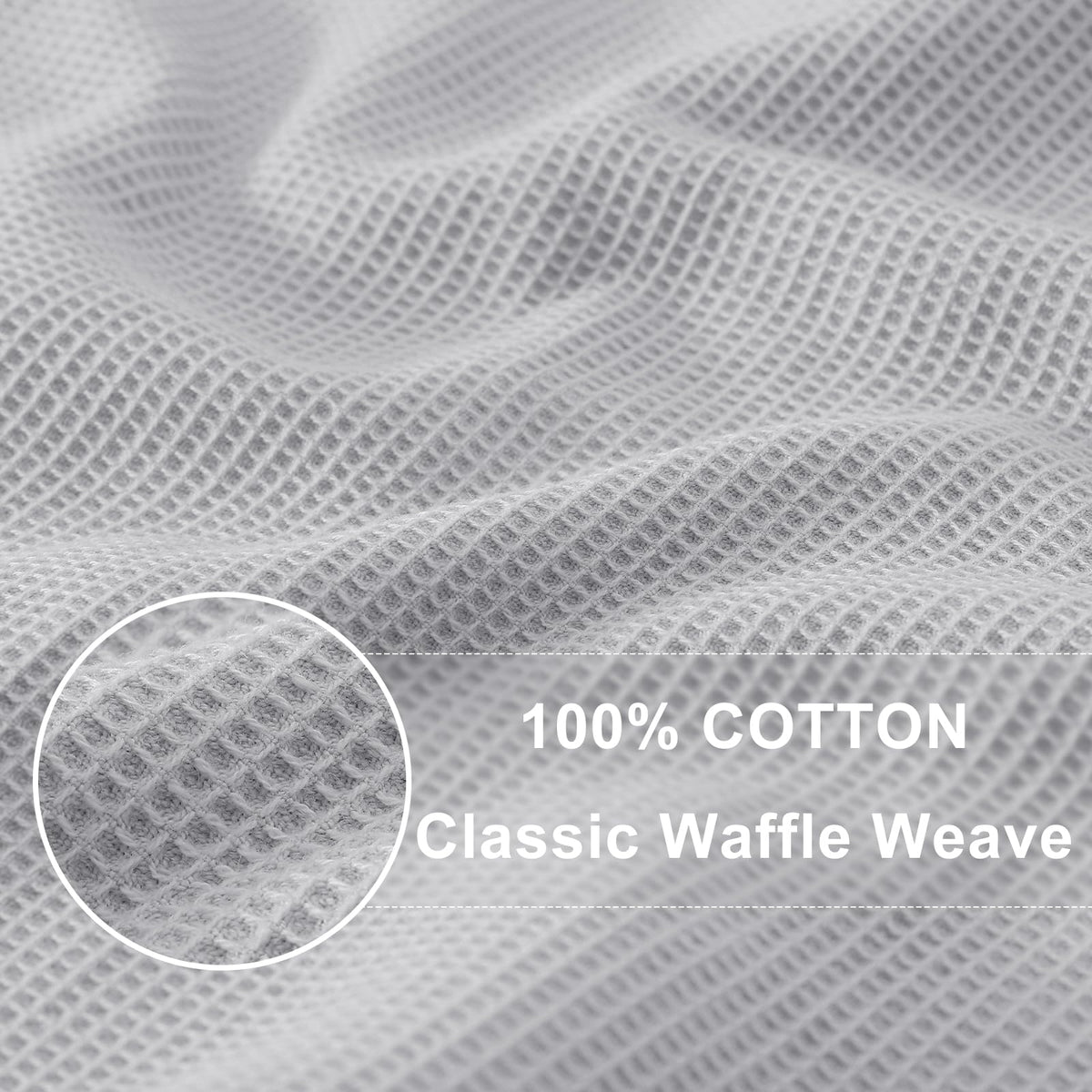 100% Cotton Waffle Weave Kitchen Towels (12 Count)