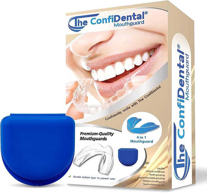 The ConfiDental Mouth Guard for Grinding Teeth at Night - 2 Models for Larger Mouth Pack of 6 Moldable Dental Night Guards for Teeth Grinding and Clenching Teeth Grinding Mouth Guard for Sleep