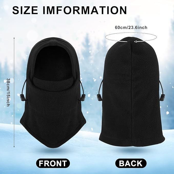 Frienda 8 Pcs Balaclava Ski Mask Men Windproof Warmer Face Covers Adjustable Winter Mask for Men Women
