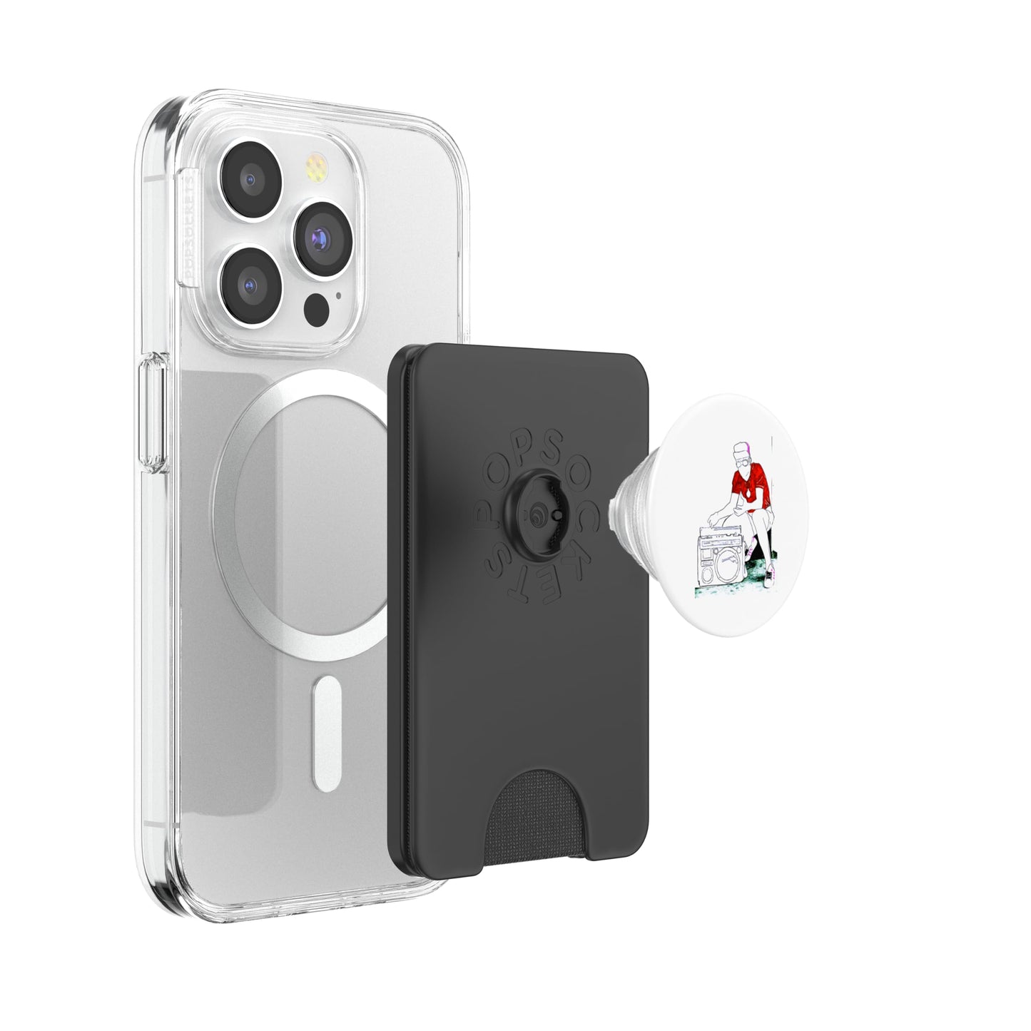 Old's Kool Boom Box Classic Hip-Hop Vibes 80s Street Sound PopSockets PopWallet for MagSafe
