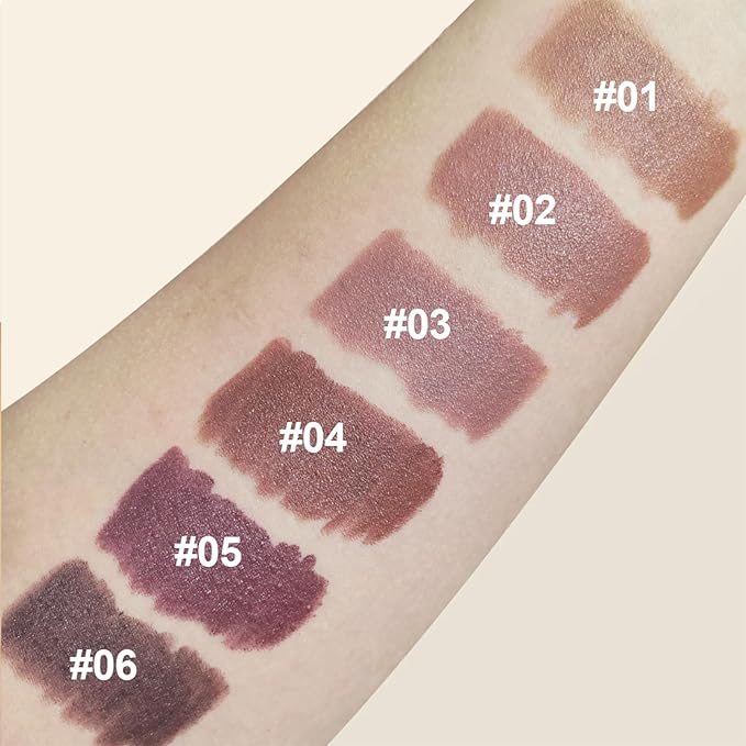 Erinde Matte Lipstick Crayon for Women, Cool Rose Pink 24 Hour Lipstick Lip Liner Pencil, Neutral Lip Stick Long Lasting Waterproof, Vegan & Cruelty-Free, 03