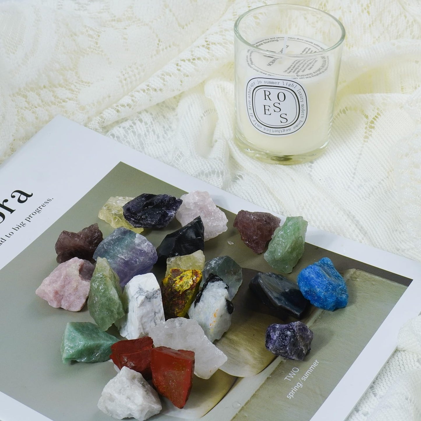 Raw Crystals, Large 1.2-2.0" Healing Crystal Natural Rough Stones for Intuition,Chakra,Meditation,Decoration,Polishing,Energy Work (Amazonite, 3.5oz-1.2-2.0"raw Crystals)