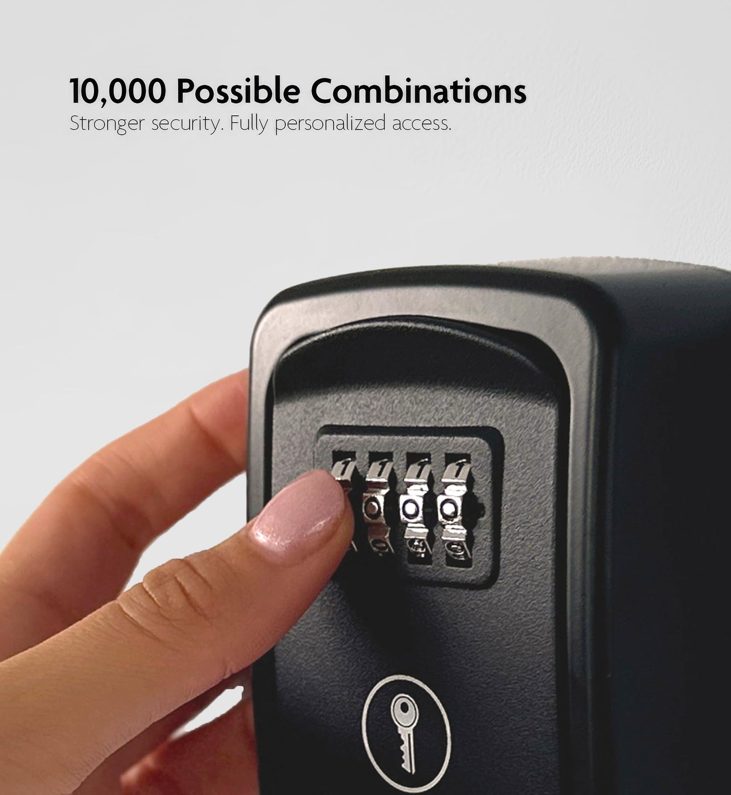 Iron Lock® Key Lock Box Wall Mount – Waterproof Heavy Duty Metal Lock Box for Keys with 4-Digit Combination & Resettable Code – Outdoor/Indoor Key Safe for Home, Office & Airbnb (Black, Small)