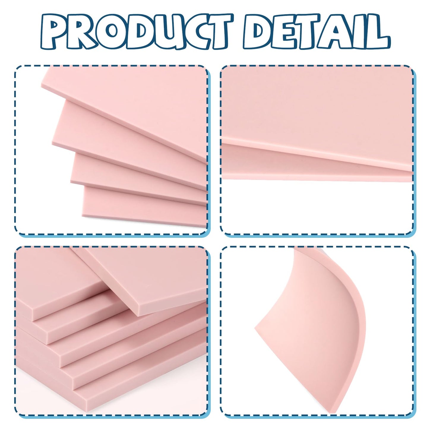 12Pcs 4"x6" Rubber Linoleum Blocks for Printmaking - Complete Stamp Carving Kit, Ideal for Linocut Block Printing, DIY Art Projects & Craft Supplies