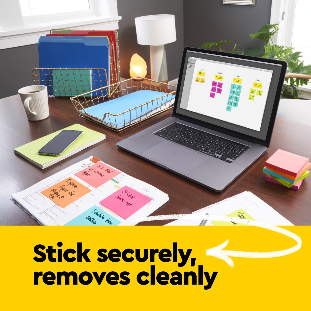 Post-it Mini Notes, 1 3/8 in. x 1 7/8 in., 24 Sticky Notes Pads, 100 Sheets per Pad, Poptimistic Collection, School Supplies and Oﬃce Products, The Original Post-it Note