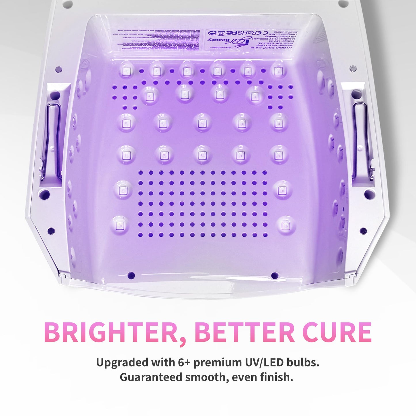 iGel Beauty Hybrid PRO 3.0 XL UV/LED Nail Lamp – Wireless Rechargeable 48W Nail Dryer, Extra Wide Full-Hand Curing, 9000mAh Battery, Smart Timer & Builder Gel Mode, Cordless Professional Lamp