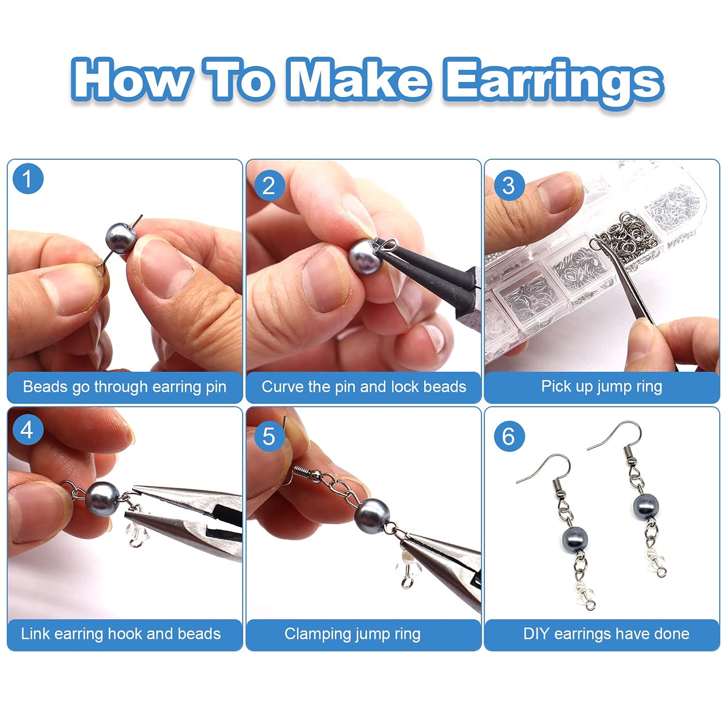 Mluchee Jewelry Wire Wrapping Jewelry Making Supplies Tools Kit - Including Findings Tools, Wire Wrapping Kit, Jewelry Pliers for Repair, Wire Wrap and Beading
